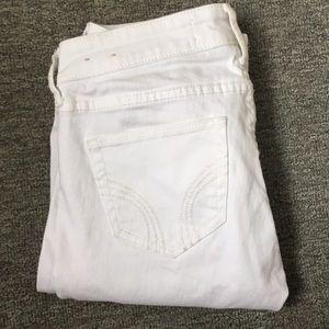Hollister normal rise white jeans